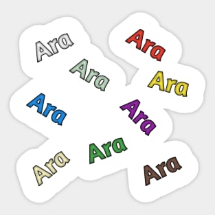 Ara ara Sticker